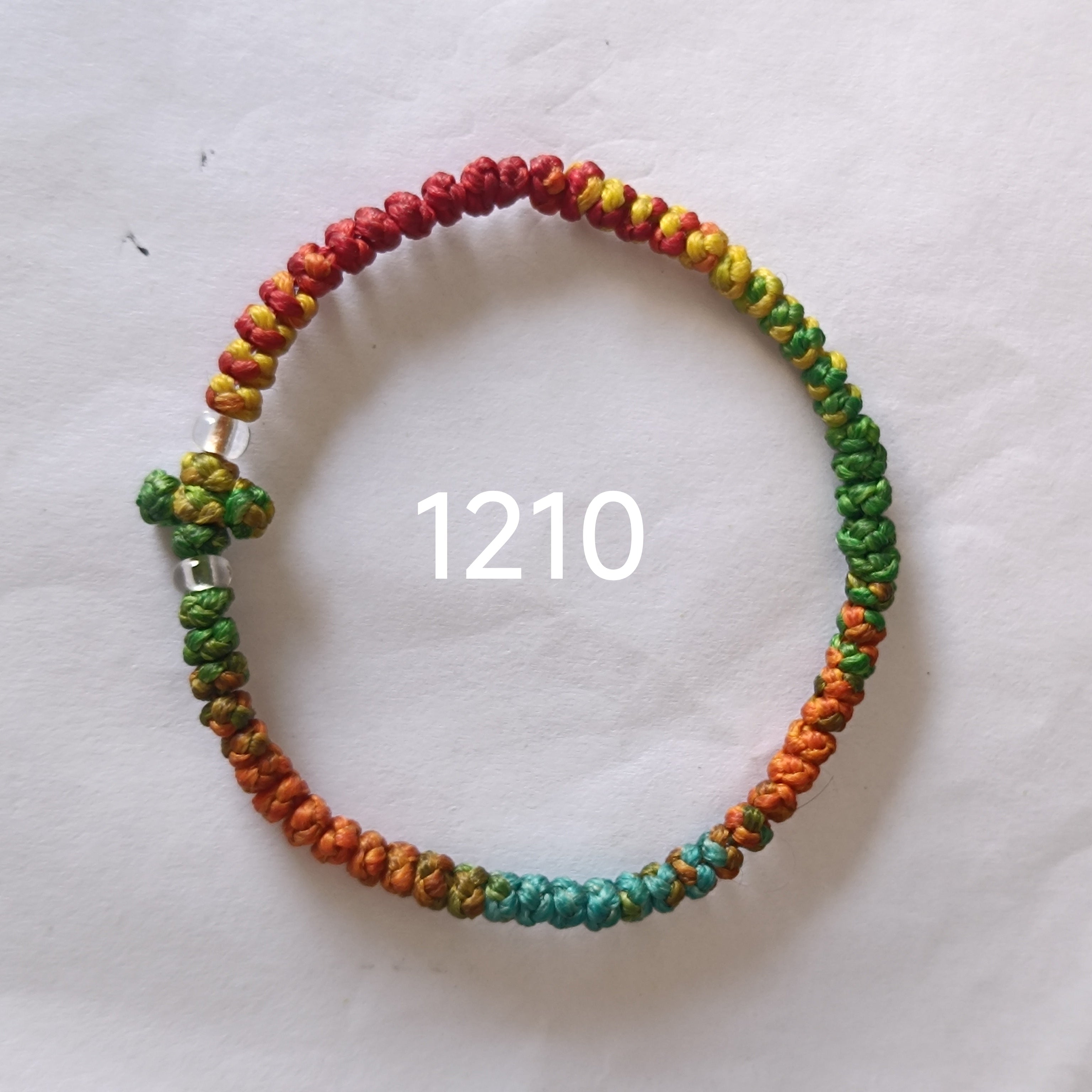 66 Knot wax rope  Prayer bracelet NO1210