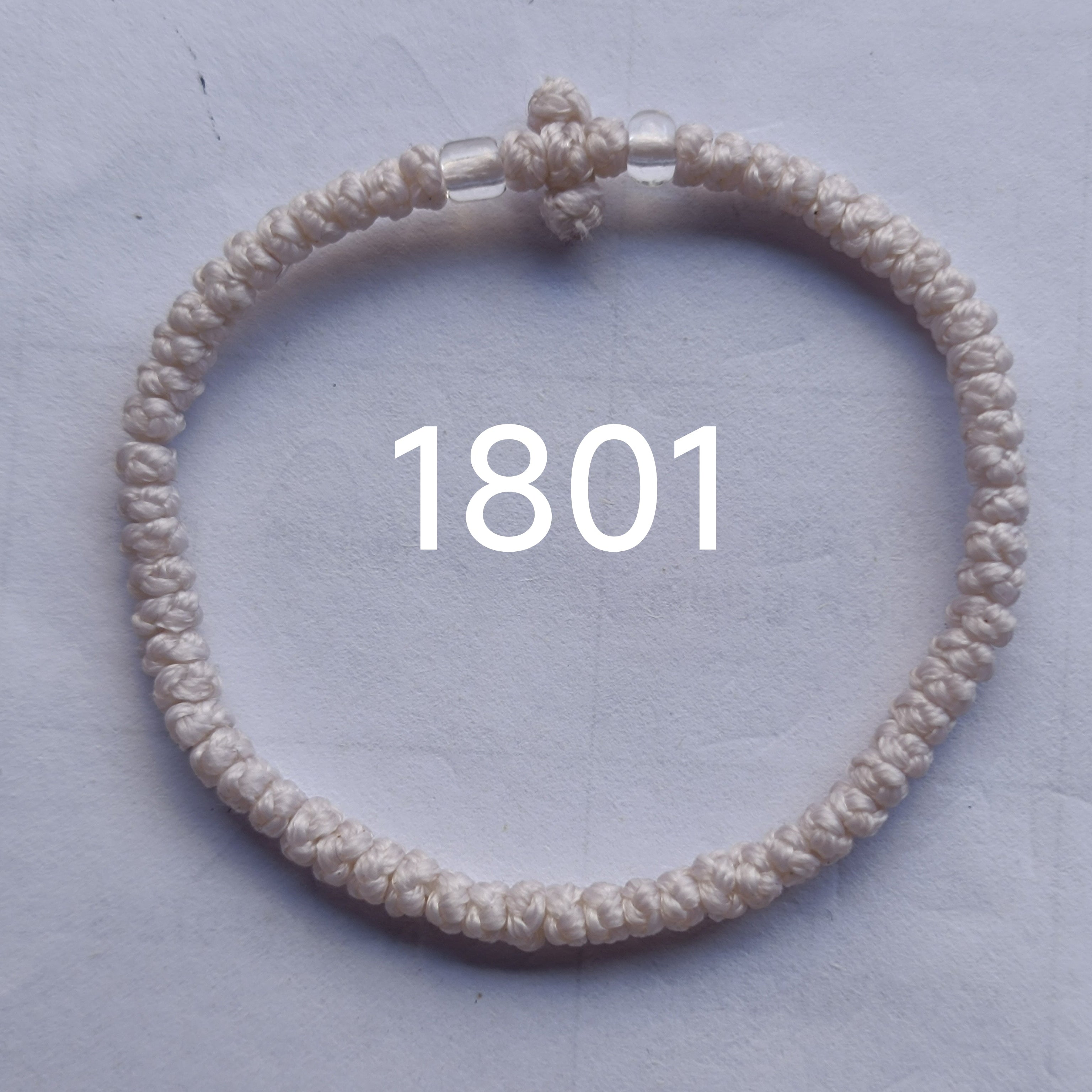 66 Knot wax rope  Prayer bracelet NO1801-1