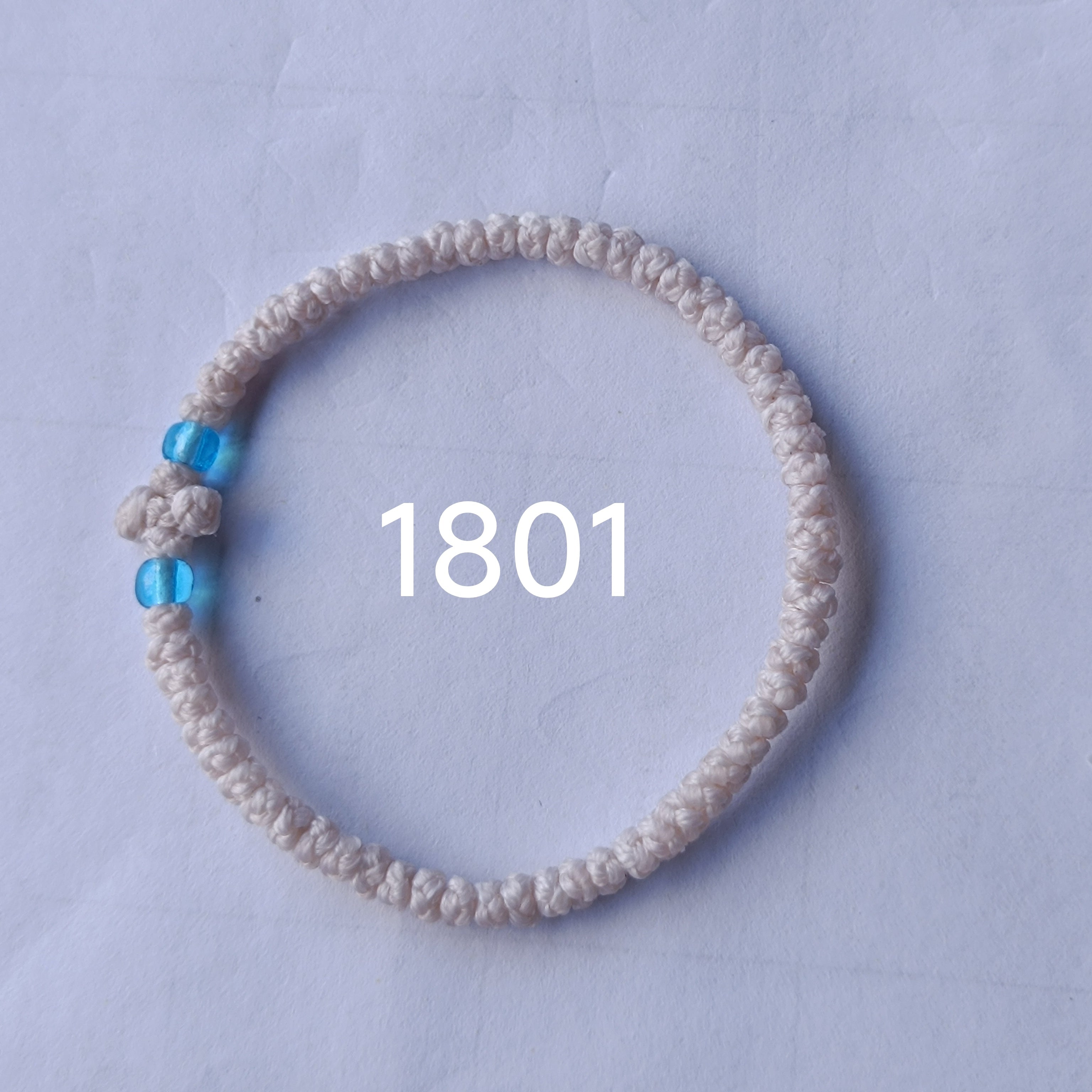 66 Knot wax rope  Prayer bracelet NO1801