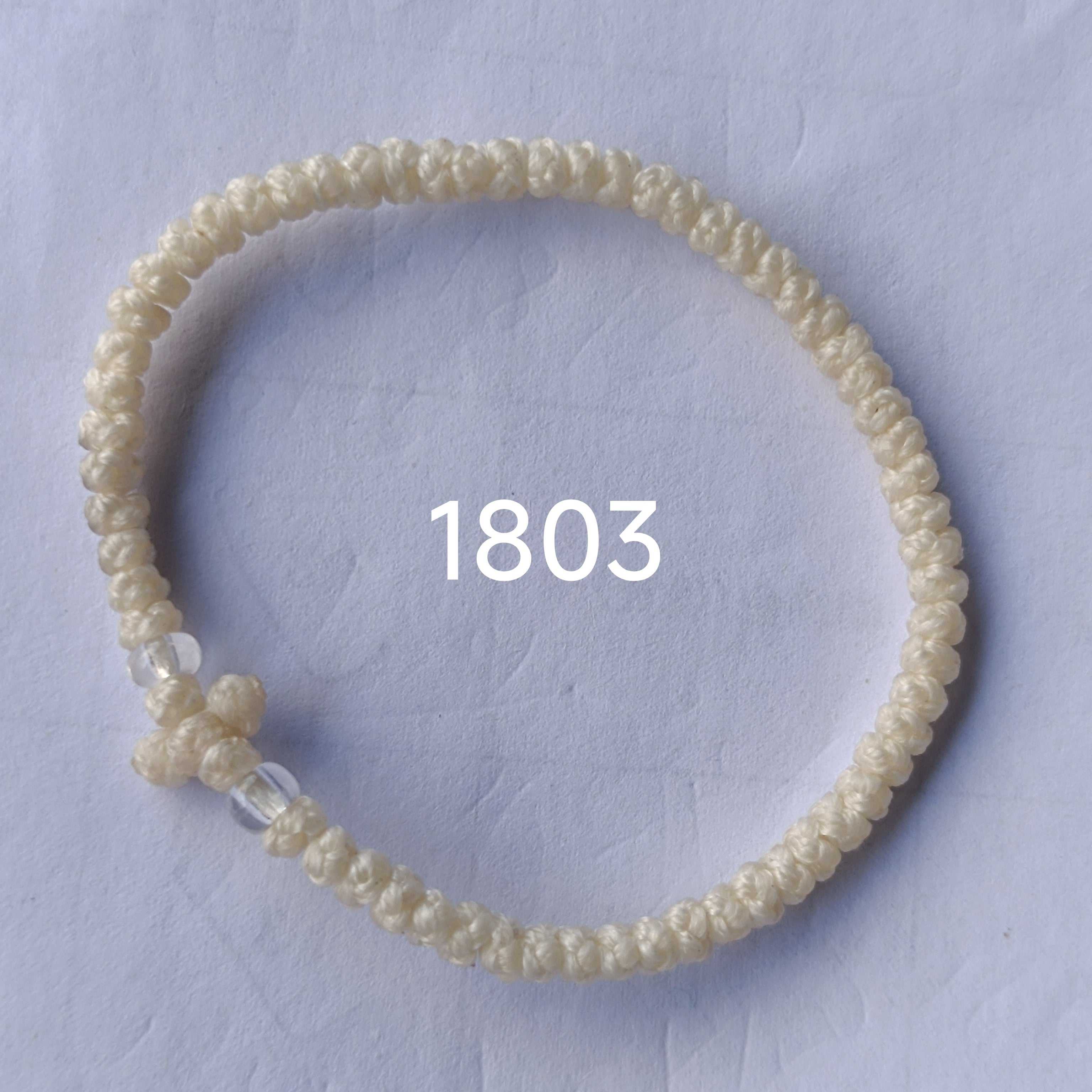 66 Knot wax rope  Prayer bracelet NO1803
