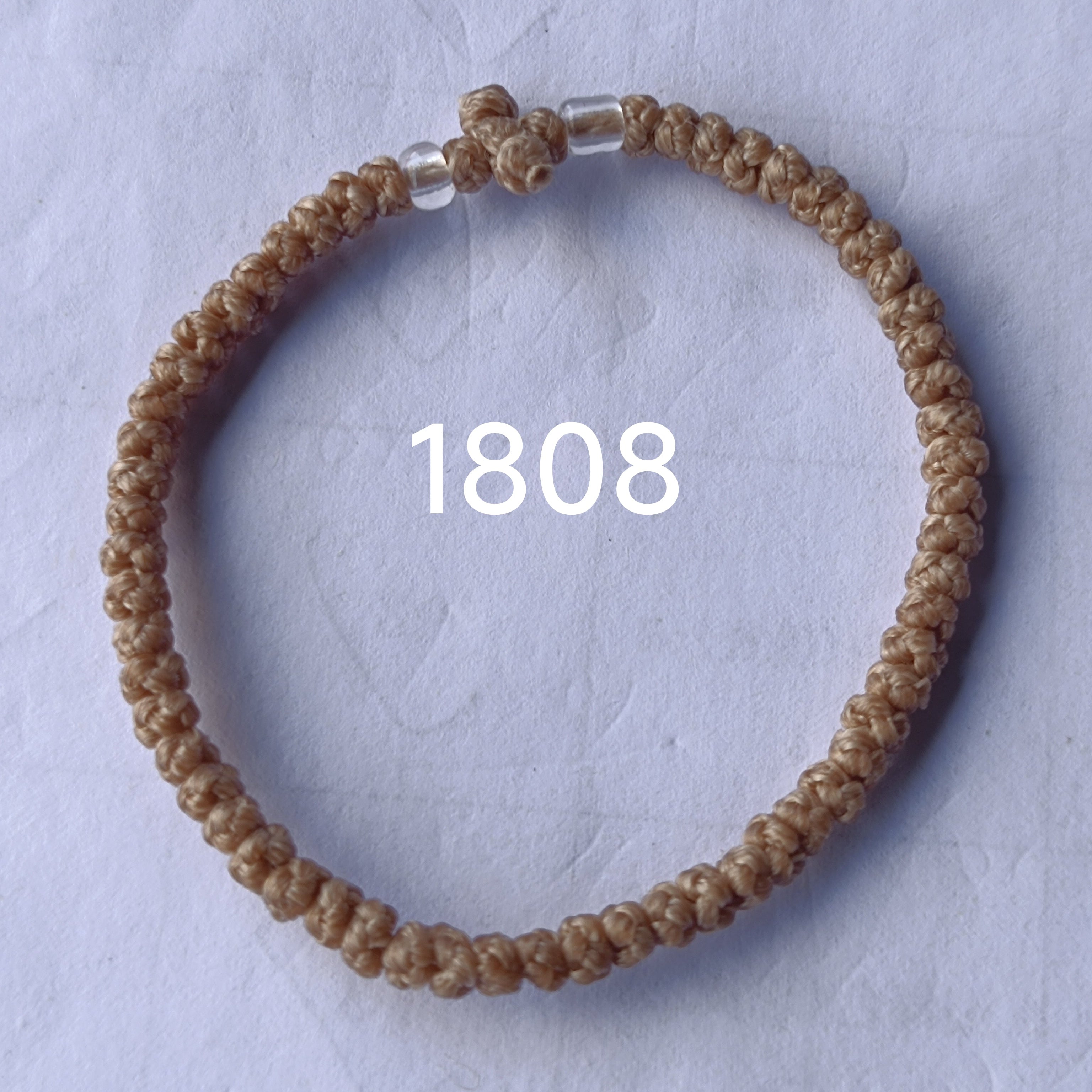 66 Knot wax rope  Prayer bracelet NO1808