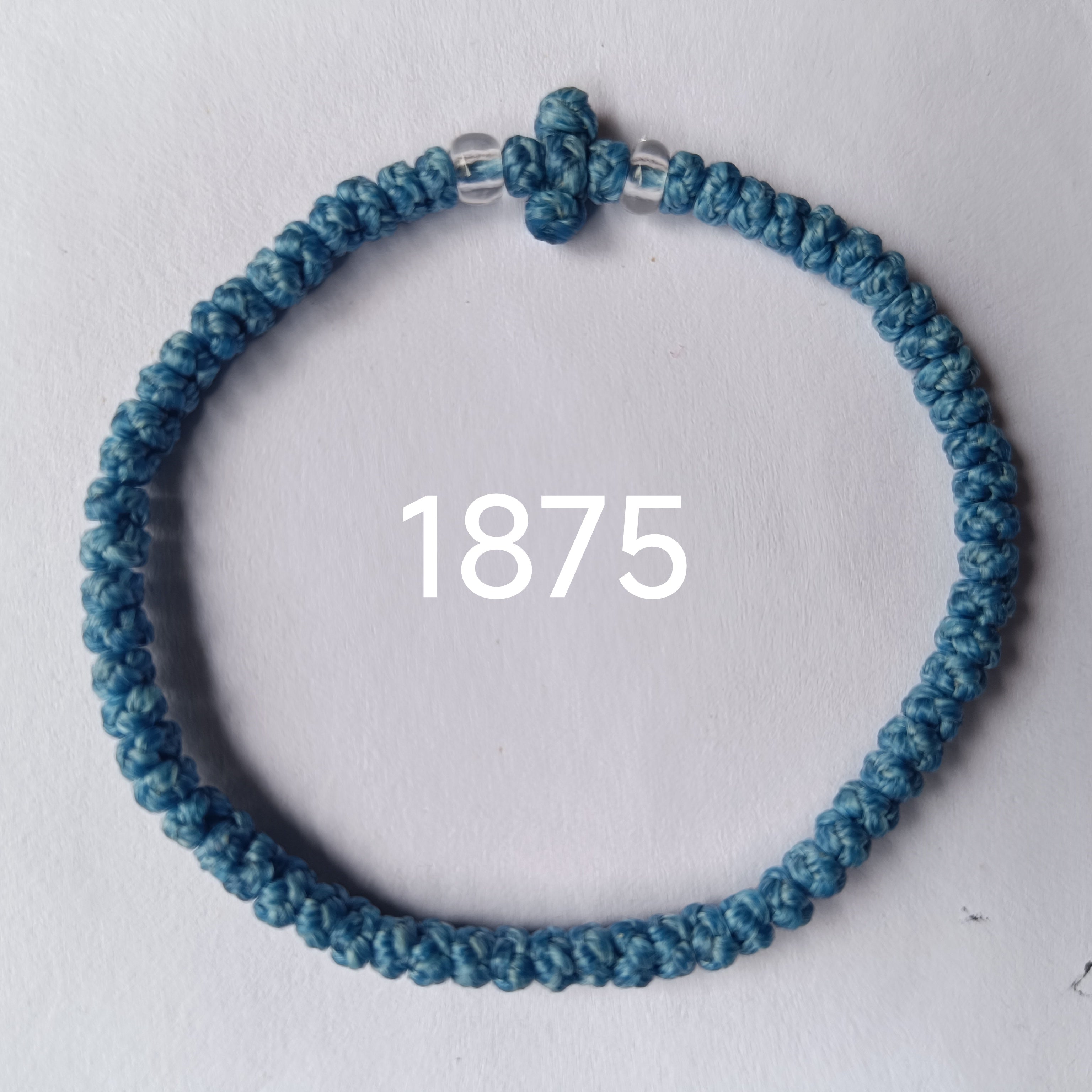 66 Knot wax rope  Prayer bracelet NO1875