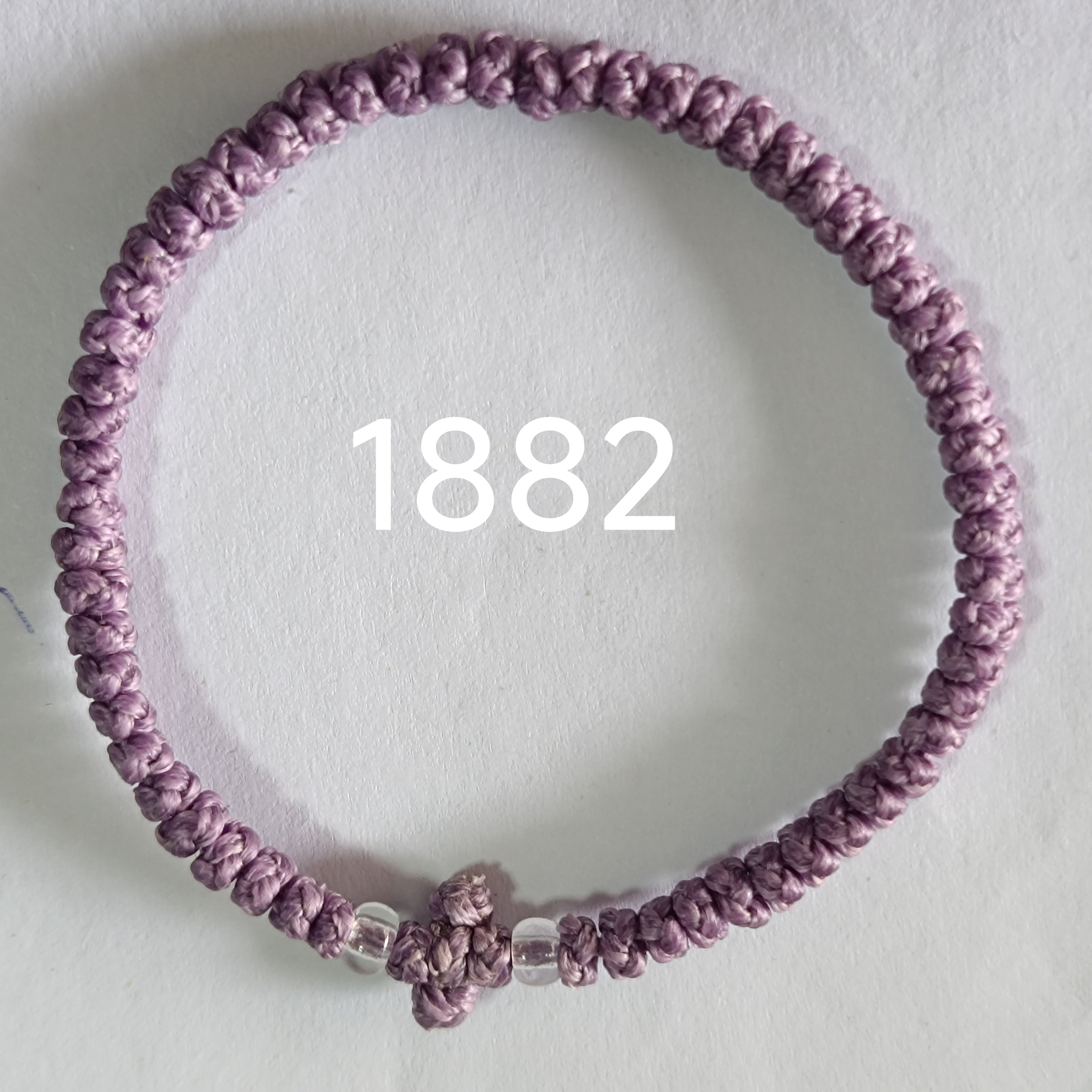 66 Knot wax rope  Prayer bracelet NO1882