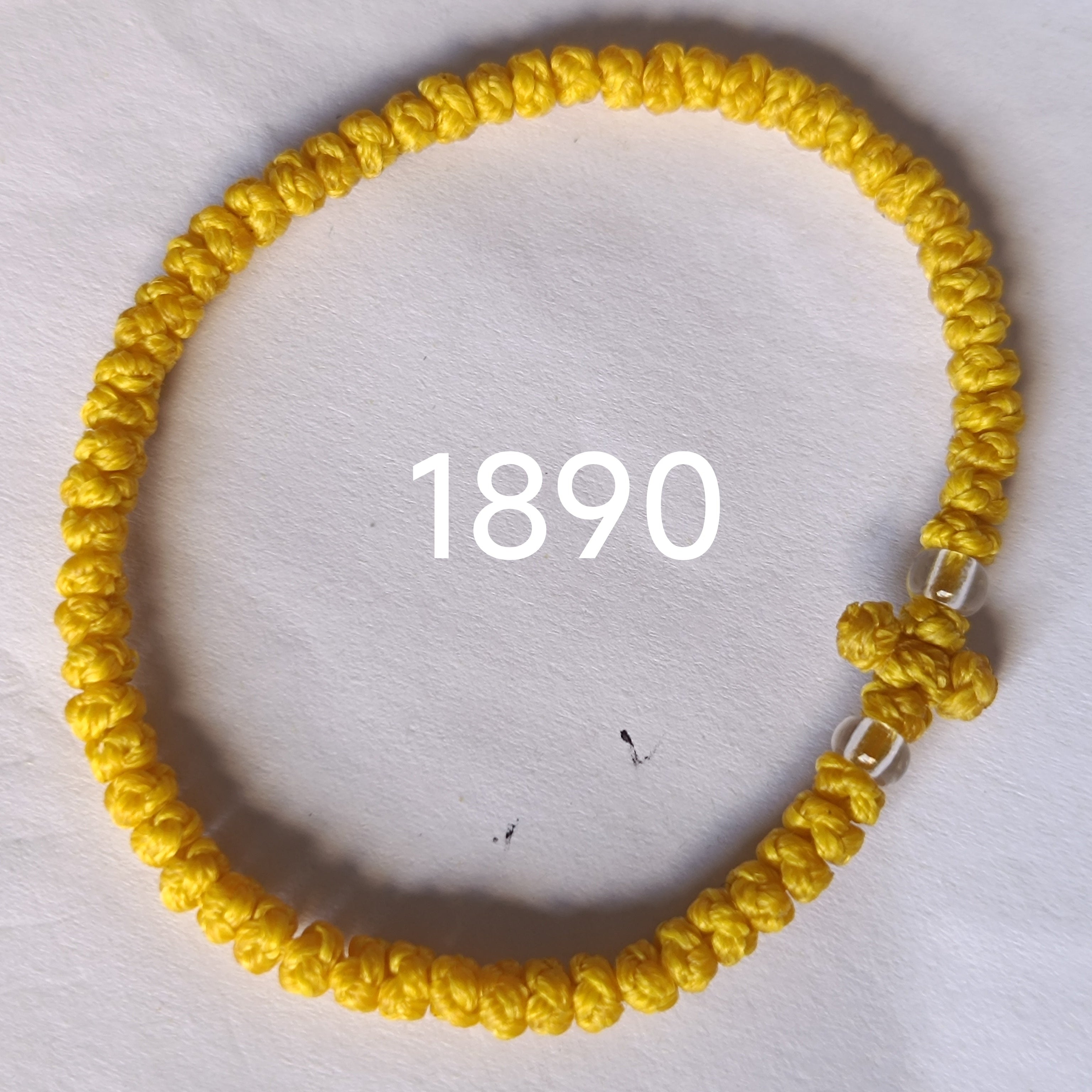 66 Knot wax rope  Prayer bracelet NO1890
