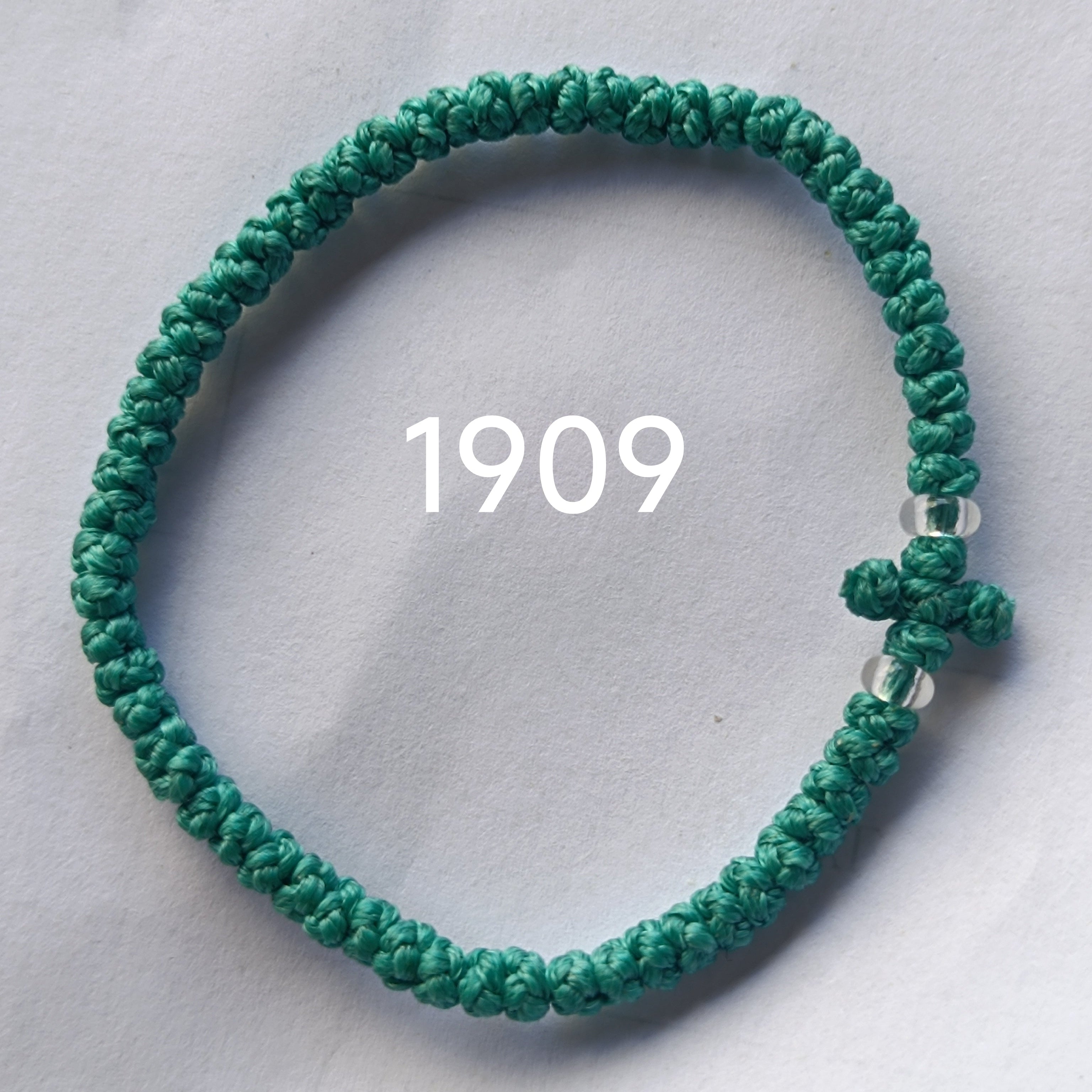 66 Knot wax rope  Prayer bracelet NO1909