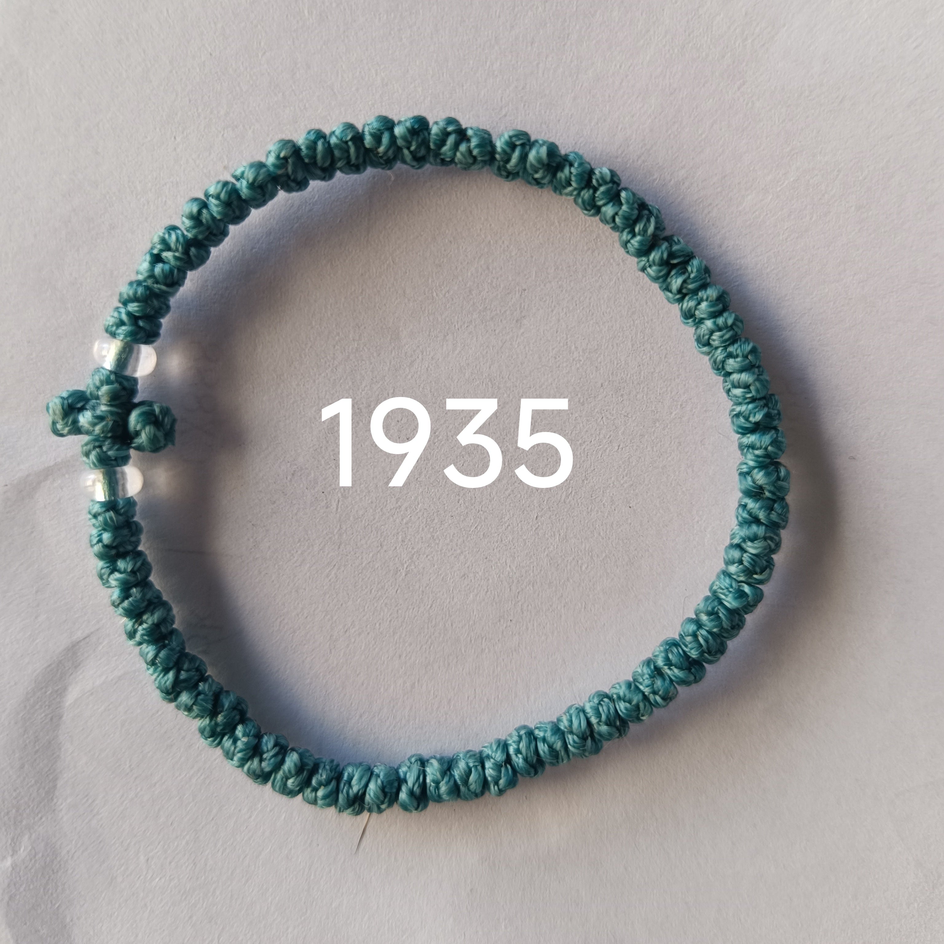 66 Knot wax rope  Prayer bracelet NO1935