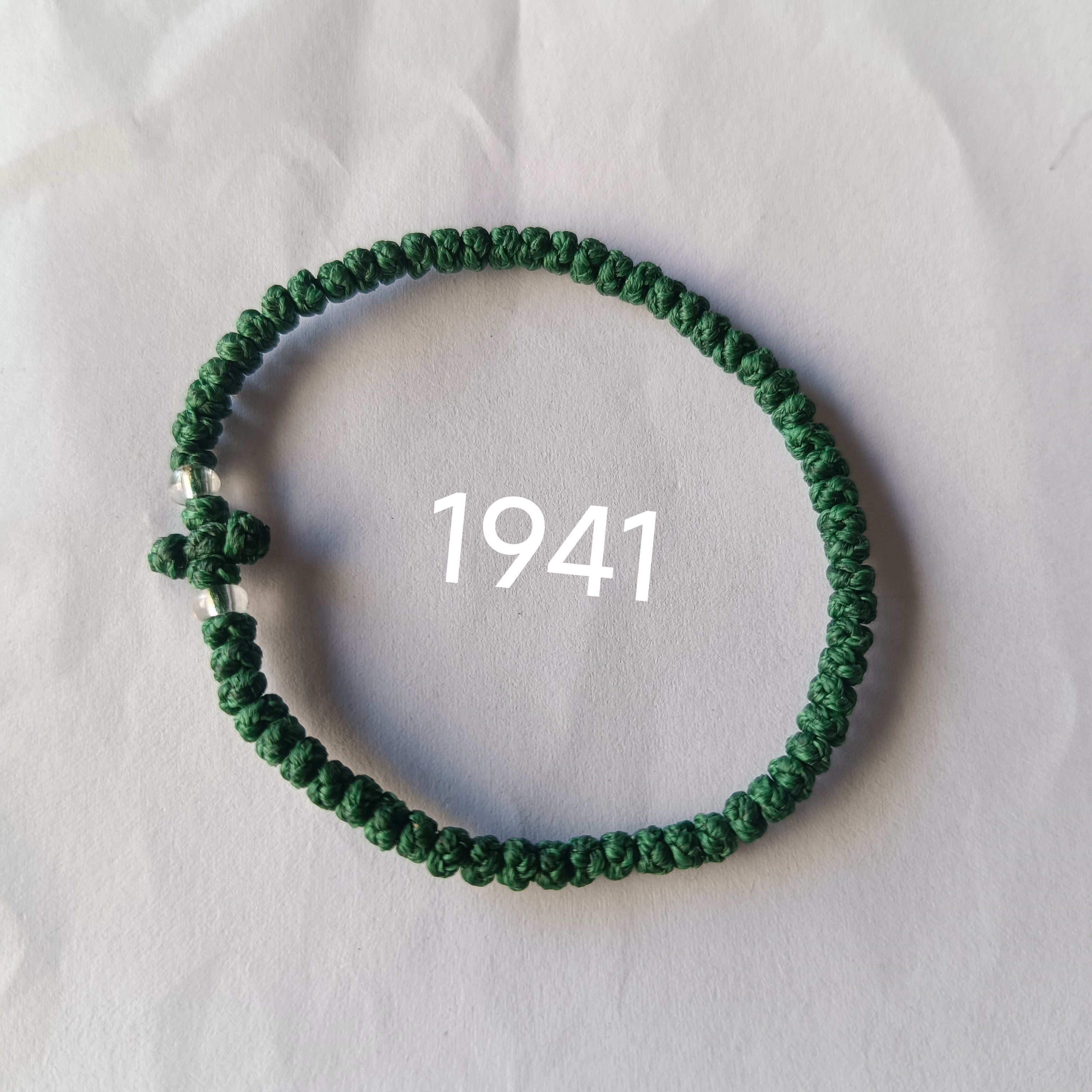 66 Knot wax rope  Prayer bracelet NO1941