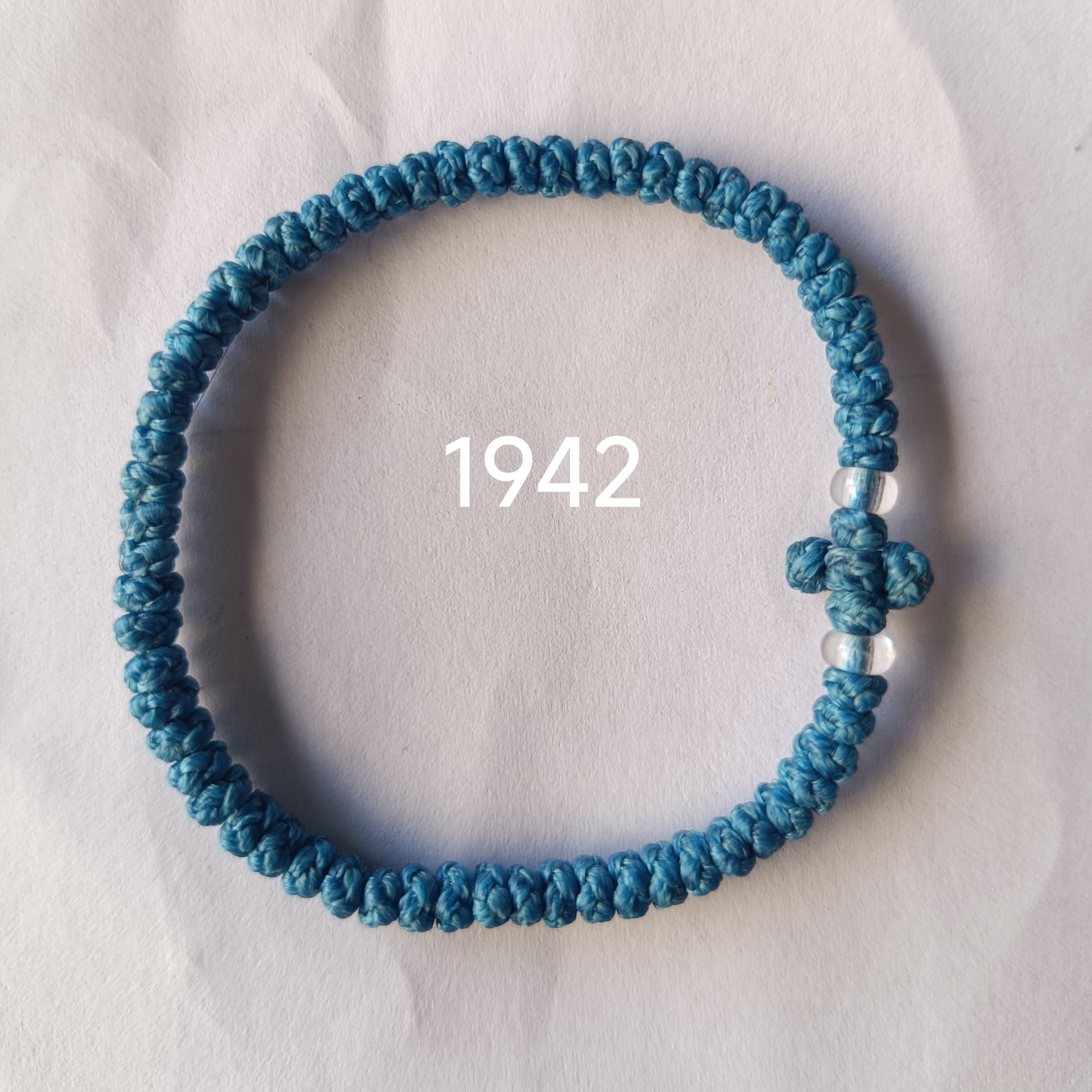 66 Knot wax rope  Prayer bracelet NO1942