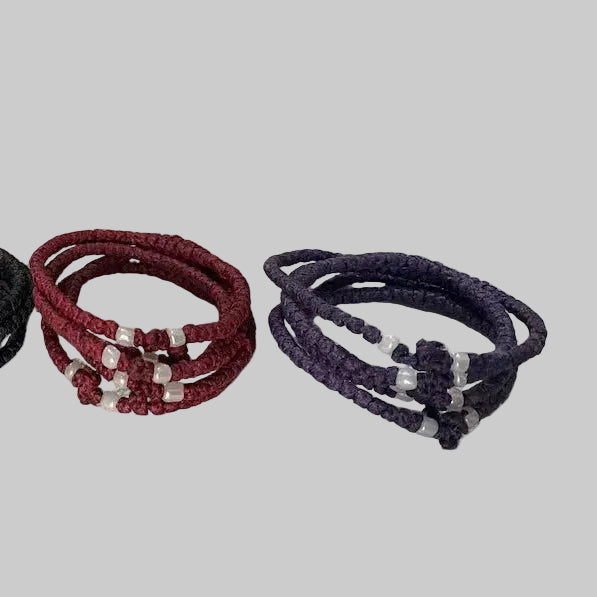 66 Knot wax rope  Prayer bracelet