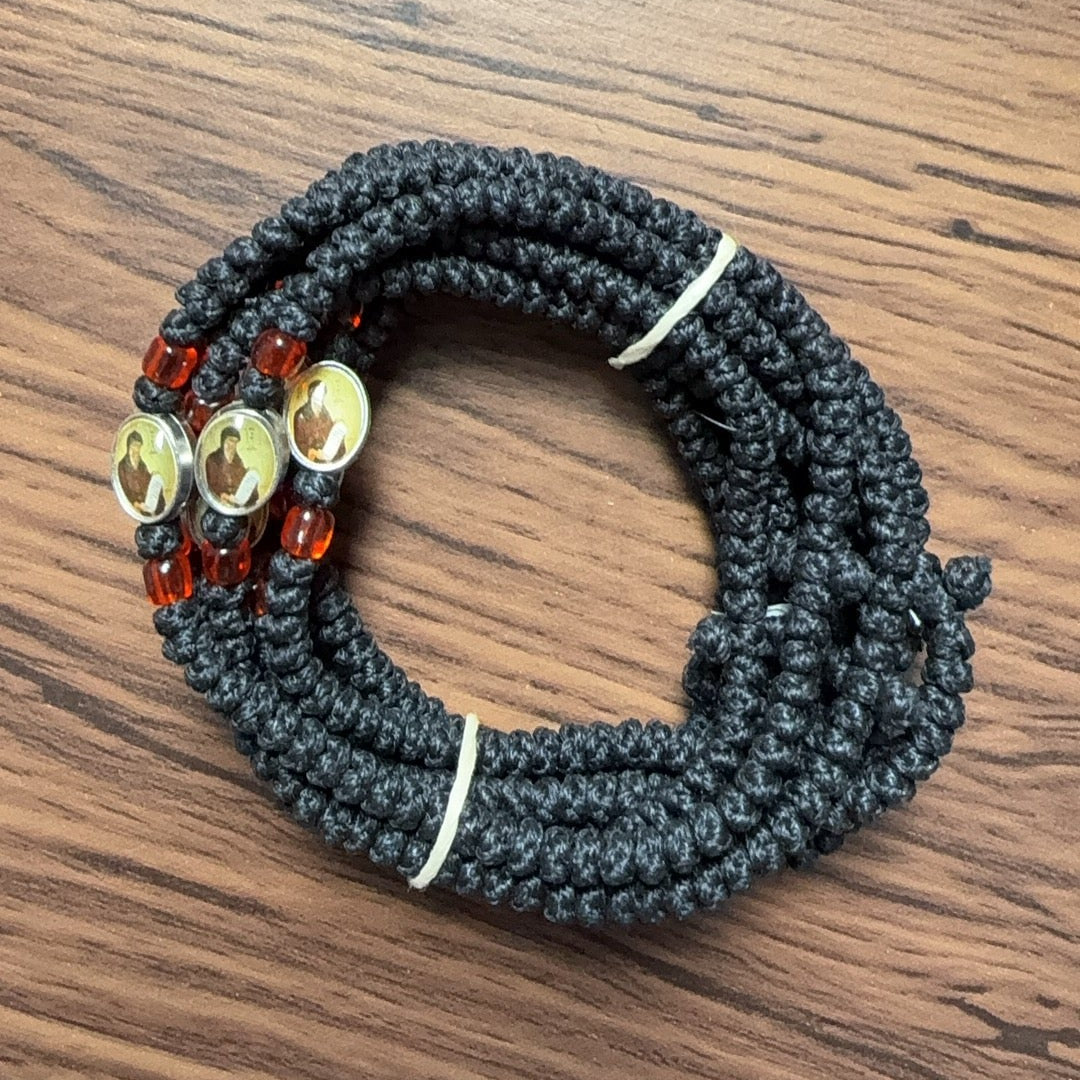 66 Knot wax rope  Prayer bracelets with metal accessory