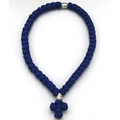 Blue Satin 50 Knot Prayer Rope