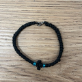 66 Knot wax rope Prayer bracelet with alloy clasp